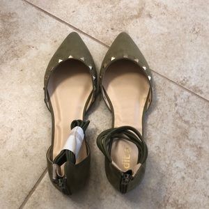 Studded Pointed Flats